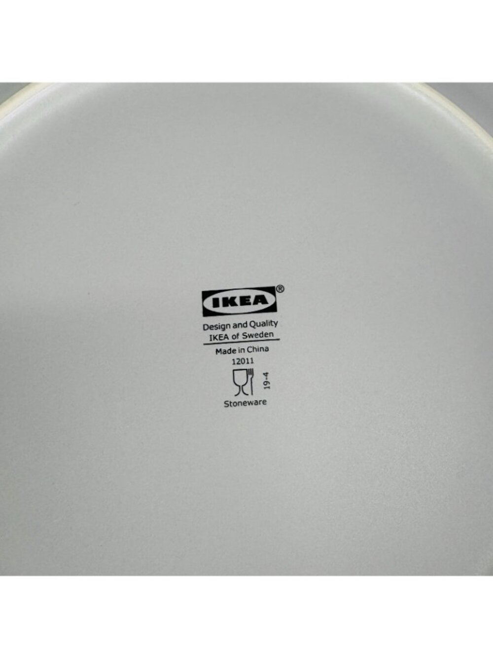 Ikea of Sweden 12011 Solid Gray Matte Round Stoneware 10.25" Dinner Plates Set 2 - Picture 6 of 14